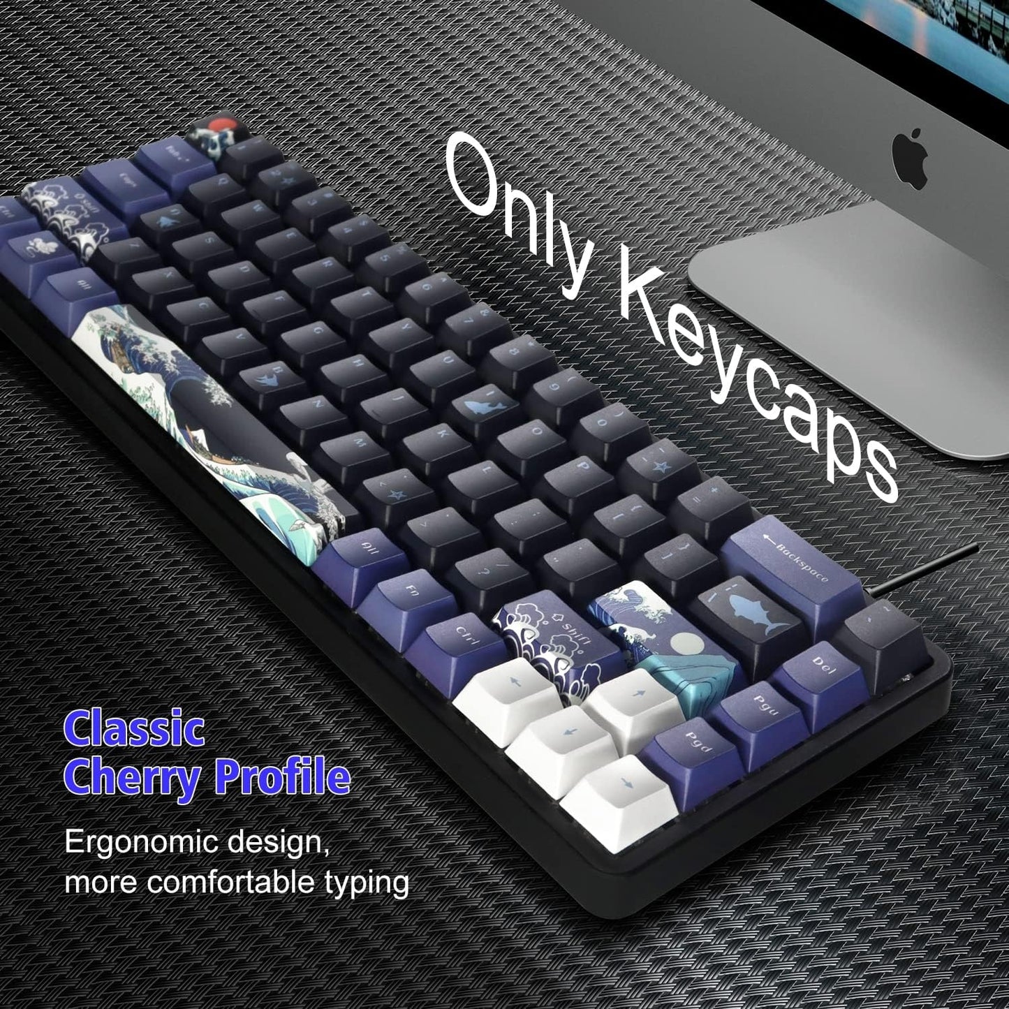 Black Coral Sea Mini Cherry PBT Keycaps