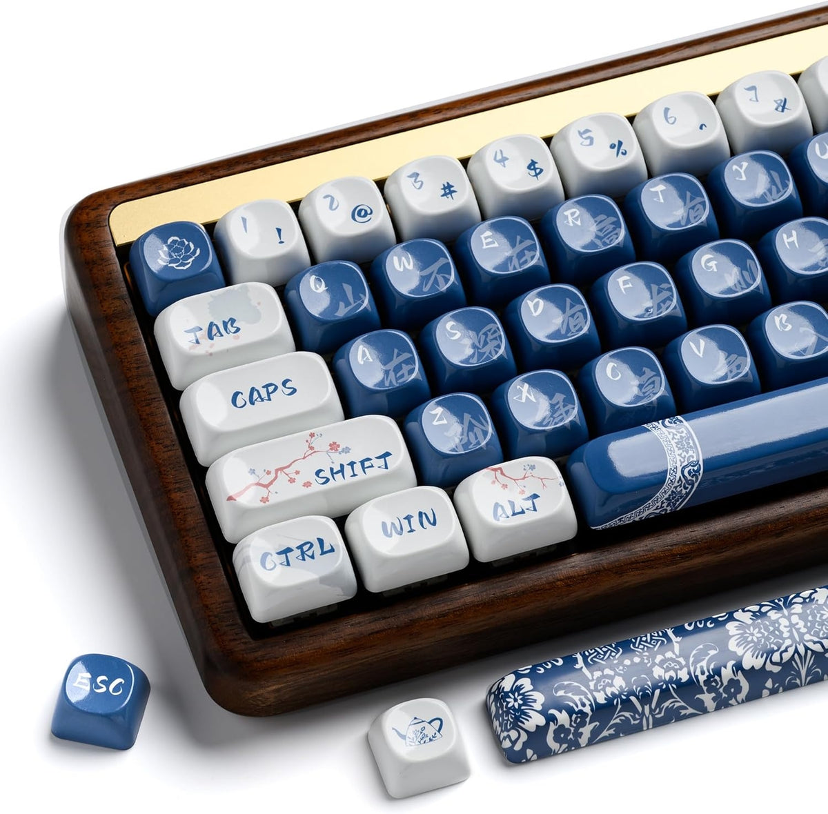 Ceramic Coated Glossy Porcelain XDA PBT Keycaps