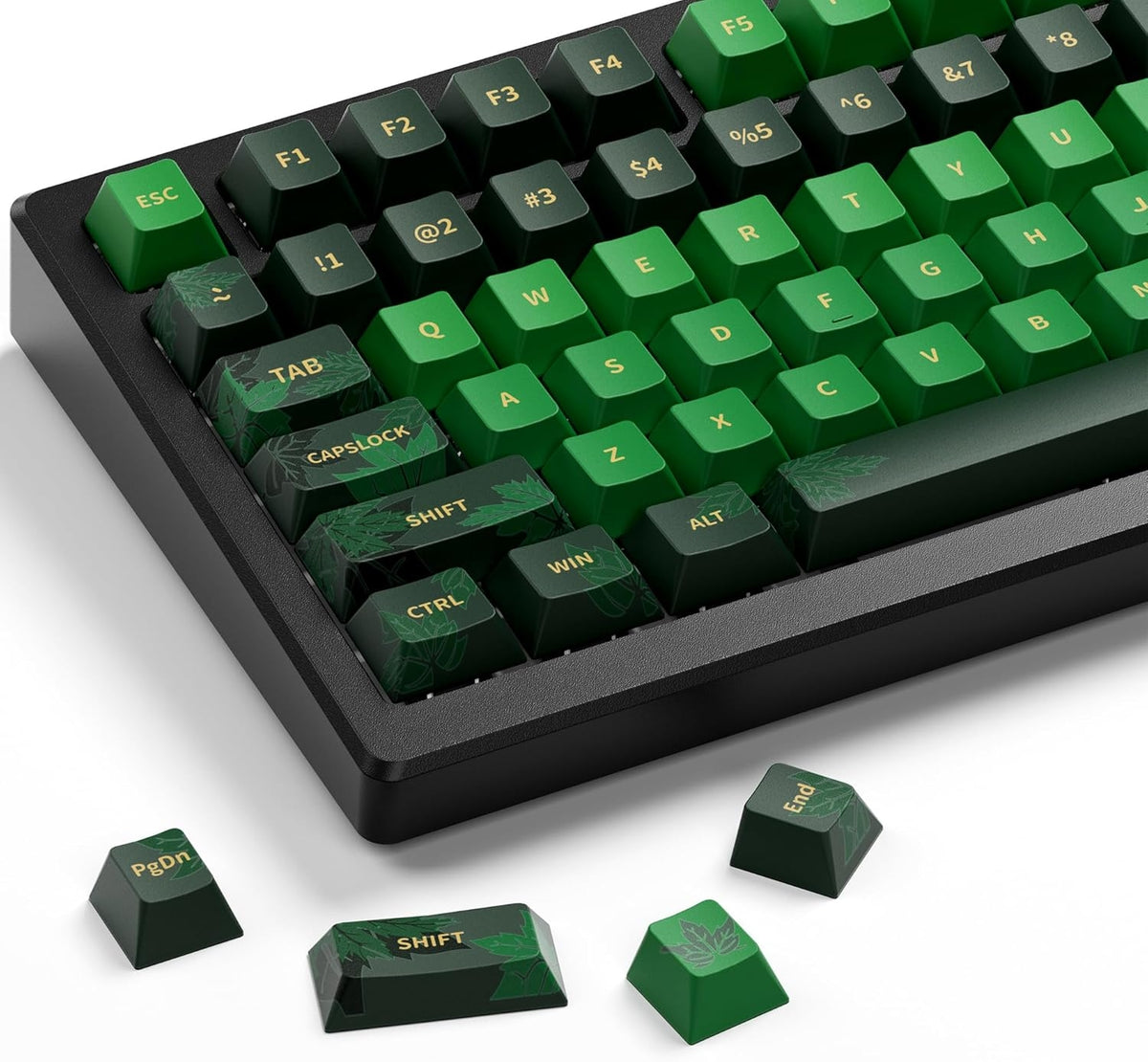 Maple Leaves Cherry PBT Keycaps