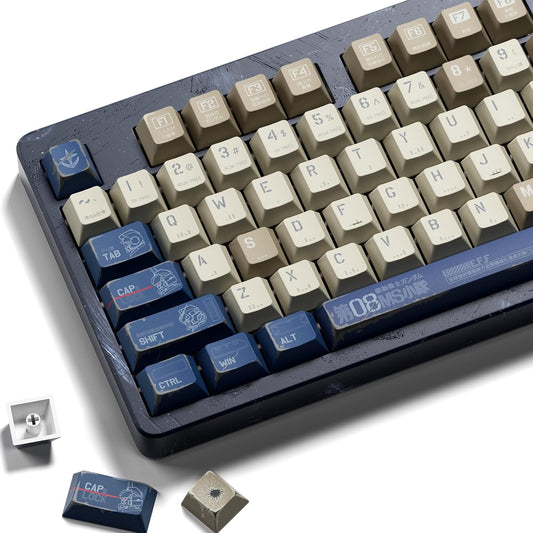 Gundam 08MS Mecha Cherry PBT Keycaps