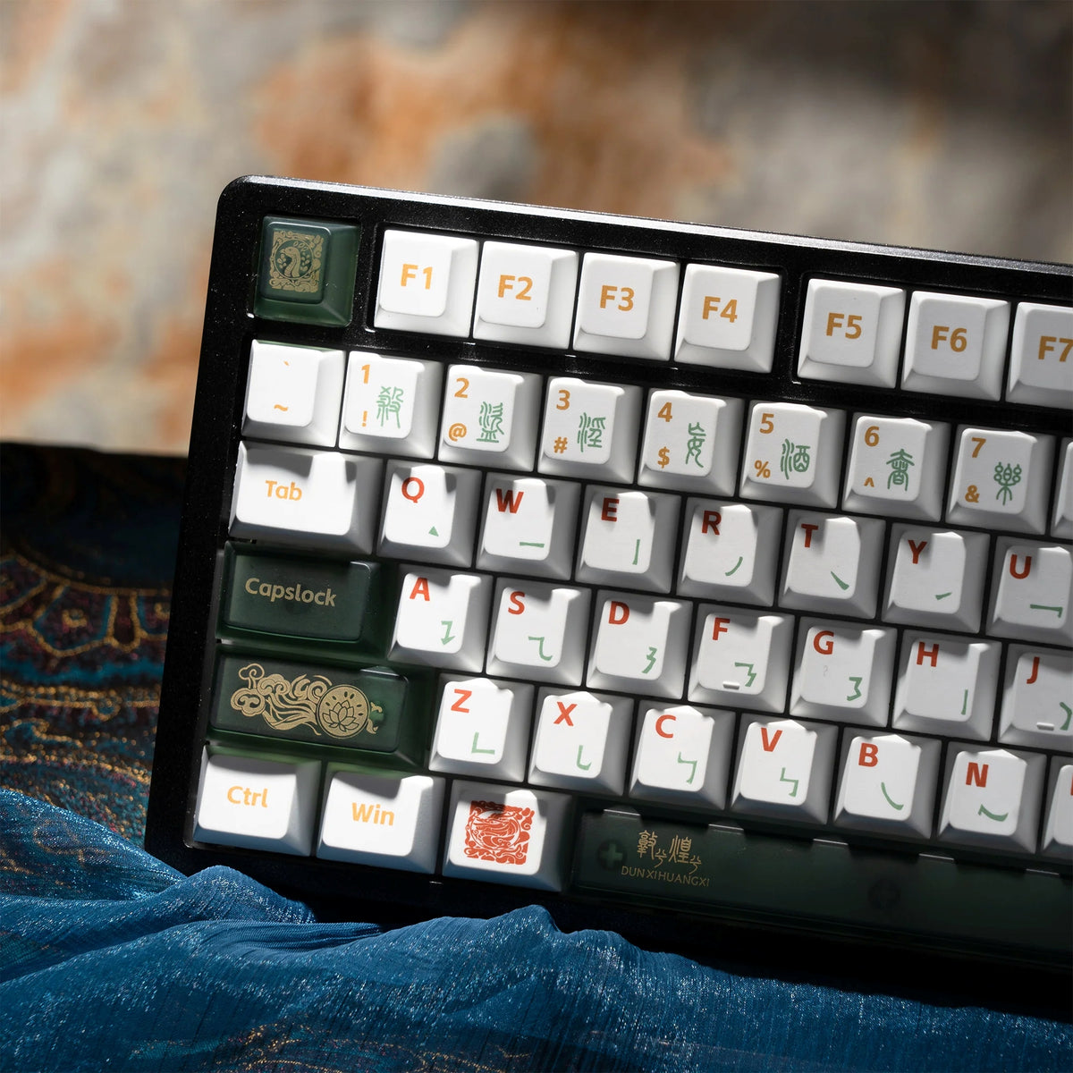 Premium Dunhuang Silk Road Legacy Cherry PBT Keycaps