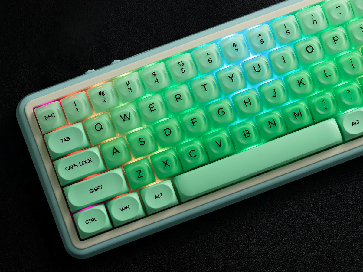 Green Primer HOA Profile Translucent Keycaps