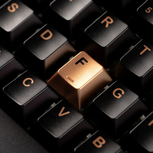 PREMIUM Womier Spade 112-Key Cherry Profile Metallic Coating Keycap Set