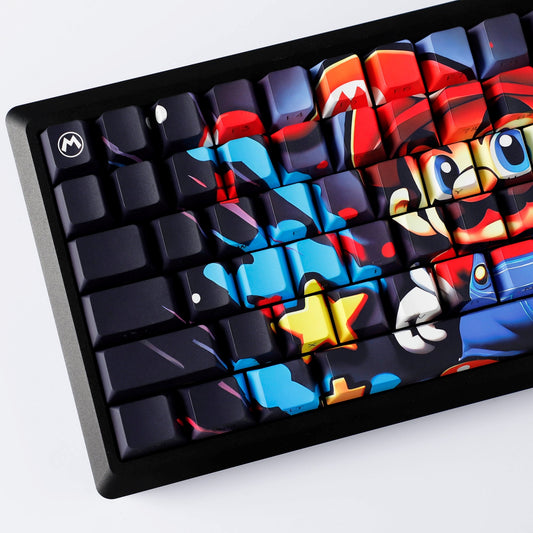 Super Mario Side Backlit Cherry PBT Keycaps