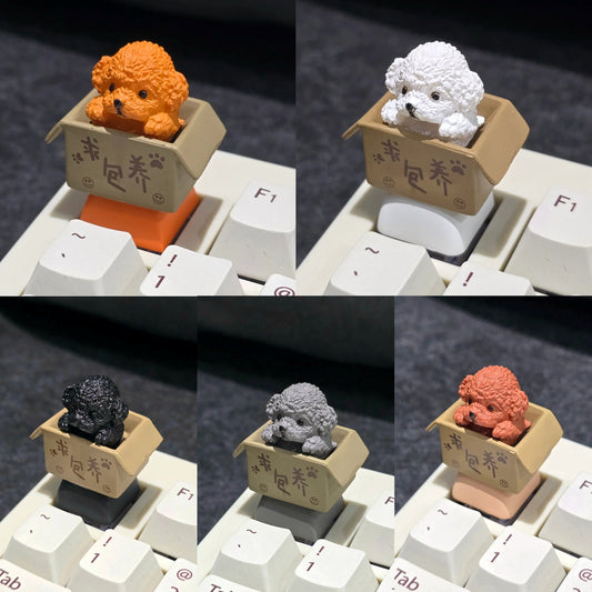 Puppy In Basket Resin Artisan Keycap