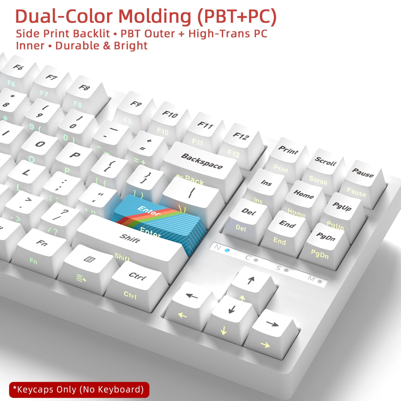 Retro Side Backlit Cherry PBT Keycaps 3 Themes