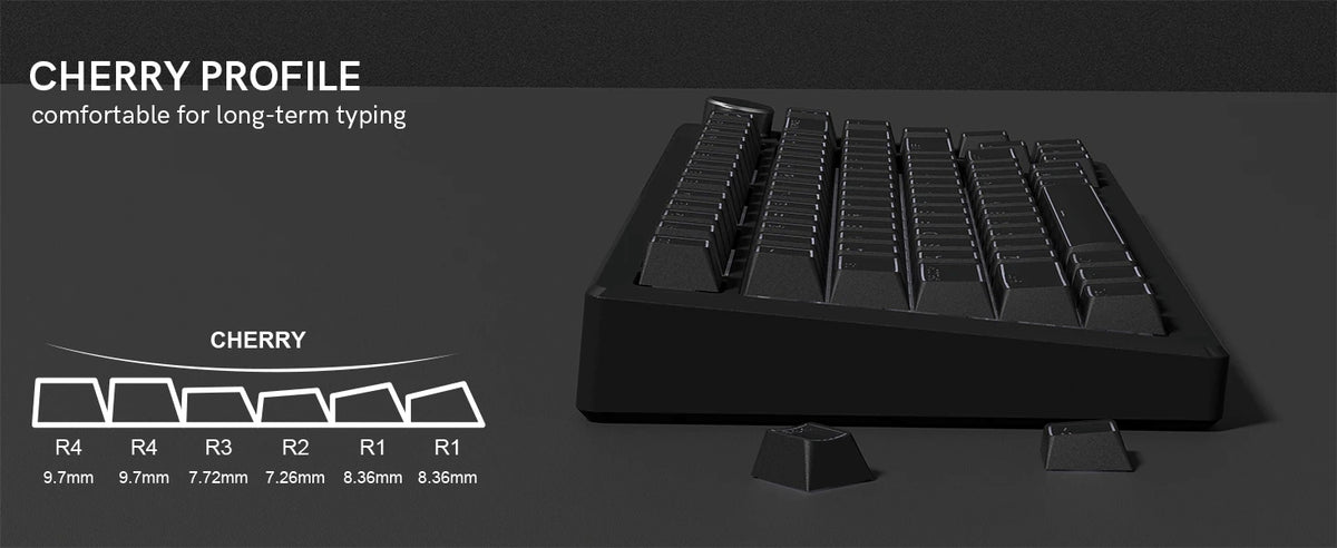 Top Backlit Dark Knight Prism Cherry PBT Keycaps