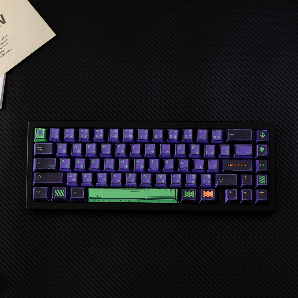 Unit 1 EVA Comic Manga Style Japanese Cherry PBT Extended Keycaps