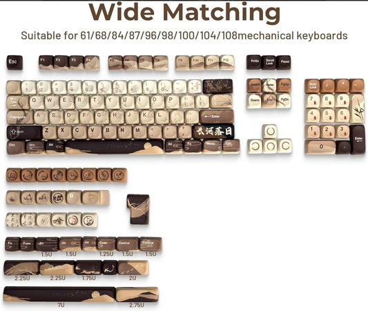 River MOA PBT Keycaps