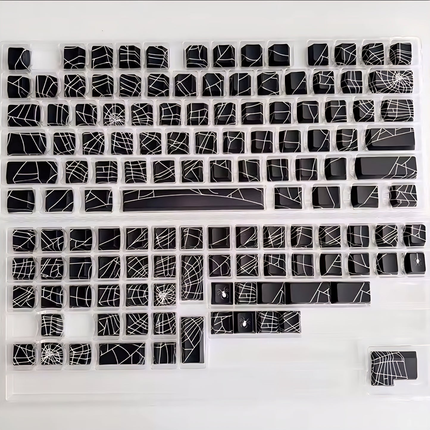 Spider Web Dye Sublmiation Doubleshot PBT Keycaps