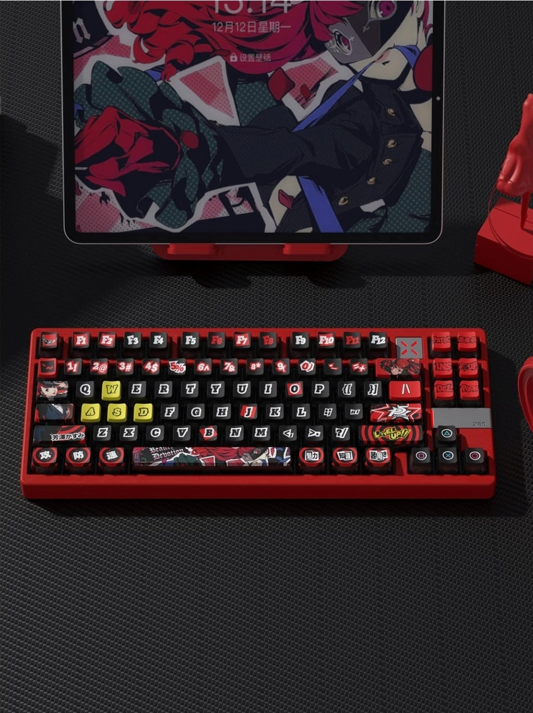 Persona 5 Royal Kasumi Yoshizawa PBT-PC OEM Bottom Backlit Pudding Keycaps