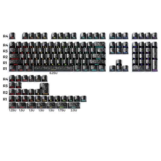 Womier Forged Carbon Side Backlit Cherry Keycaps