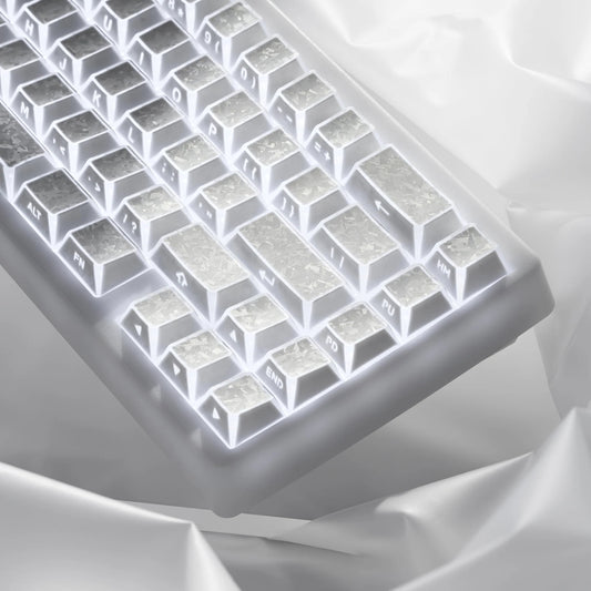 XVX PRISM Forged Carbon Shine-Through Cherry Profile 136-Key PBT Keycap Set