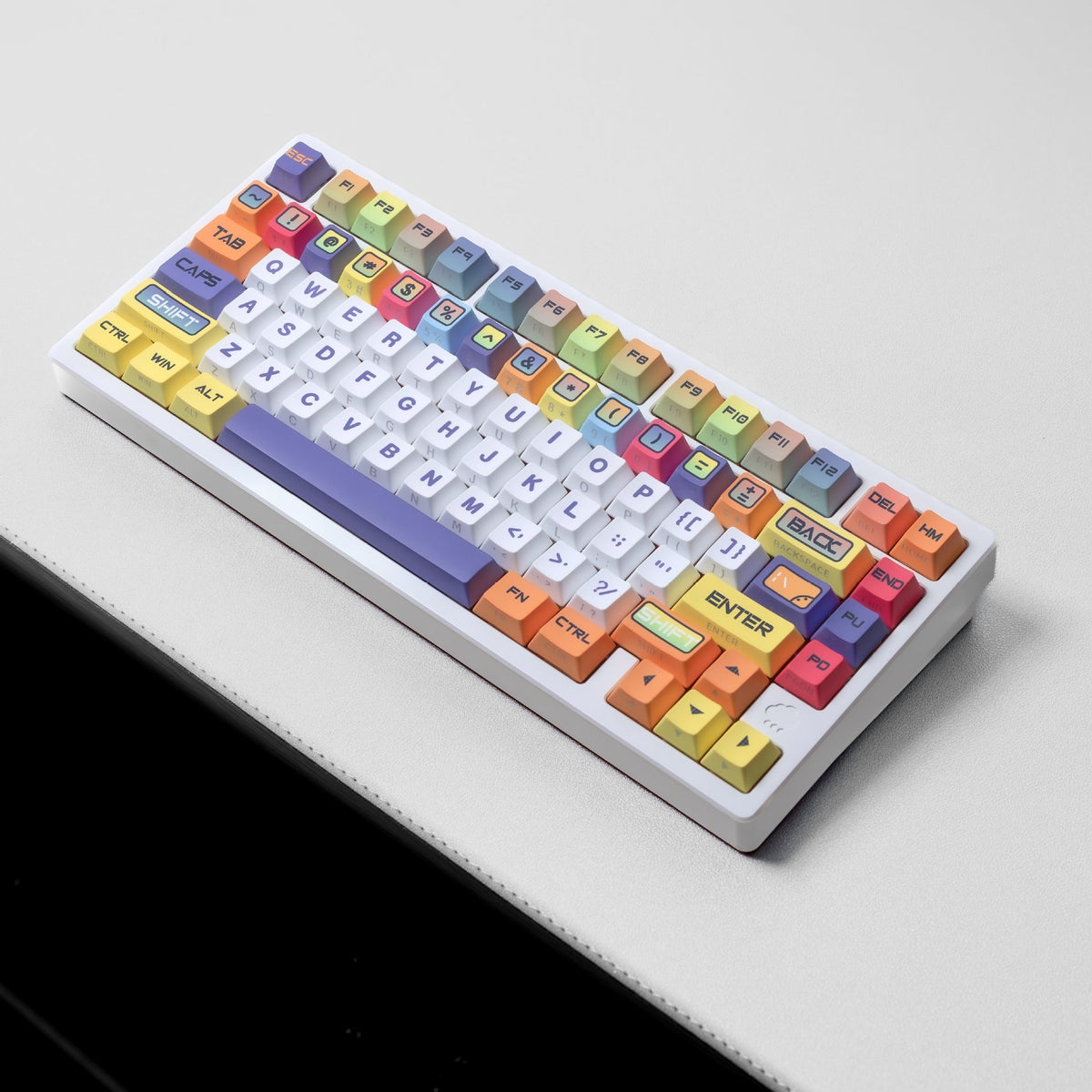 Pixel Punch Cartoon Dual Legends Backlit Keycaps