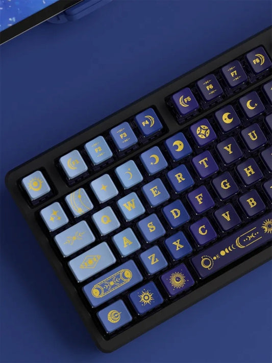 Celestial Dome PBT-PC OEM Bottom Backlit Pudding Keycaps