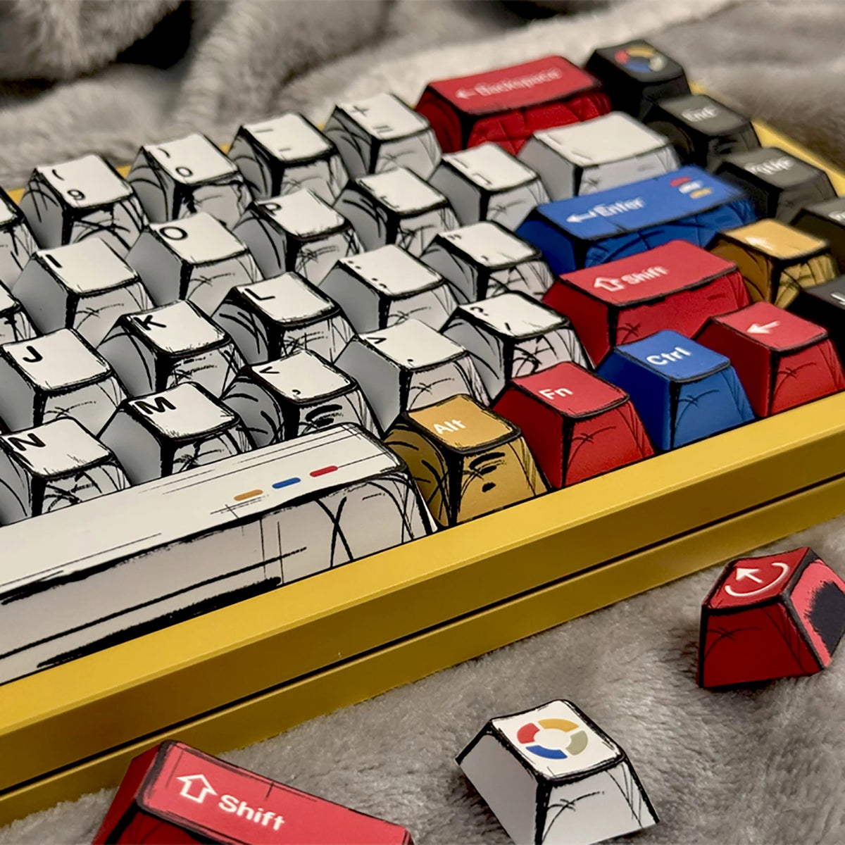 COMIC Manga V2 Cherry PBT Keycaps