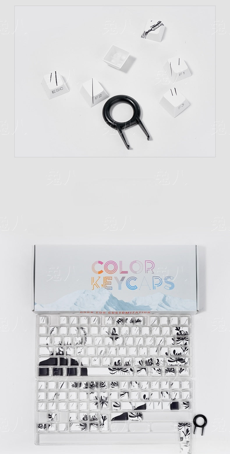 Tokyo Ghoul Jin Muyan Manga Series Side Backlit Cherry PBT Keycaps