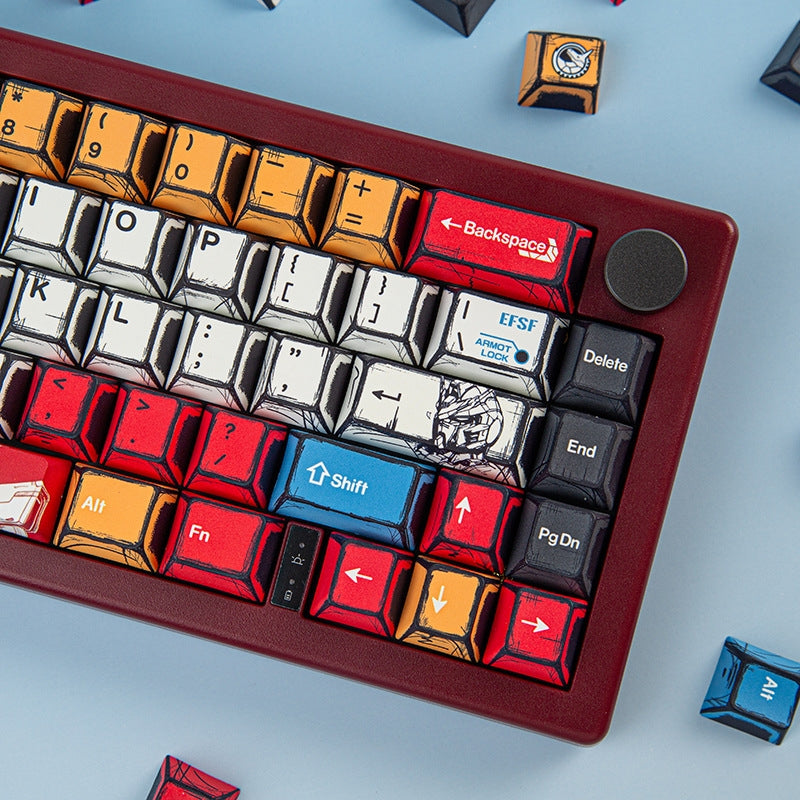 Comic Manga Gundam Cherry PBT Keycaps