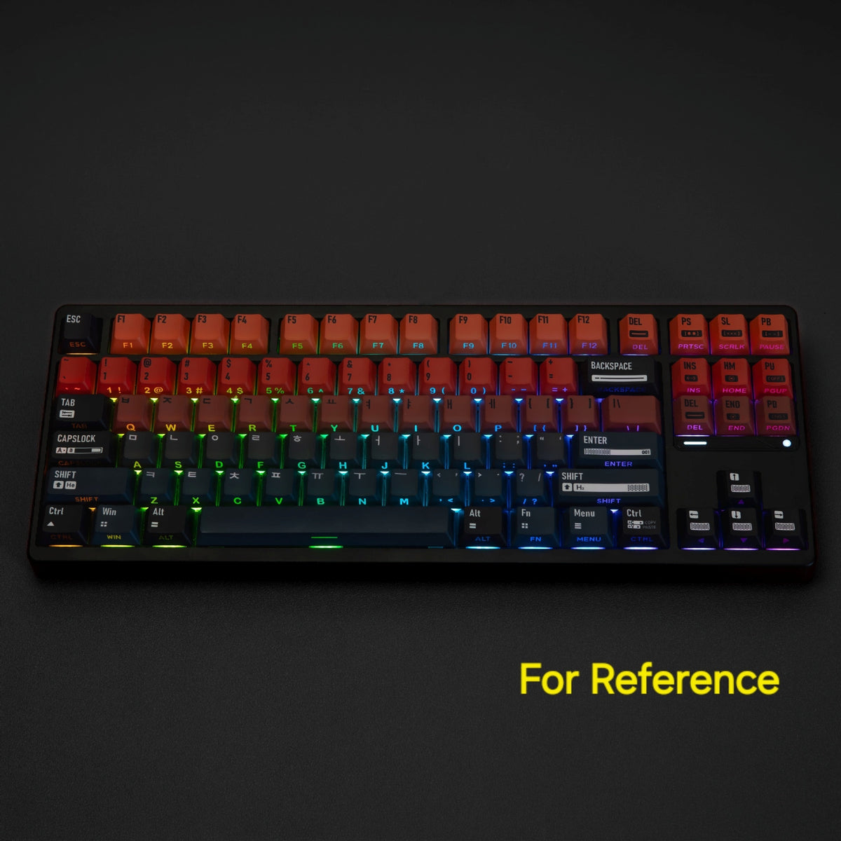 Uni Gradient Dual Legends Backlit Keycaps