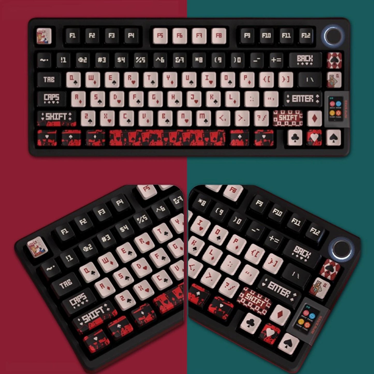 Vintage Poker Translucent Keycaps Set