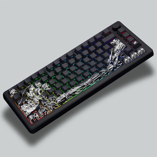 Wave Of Kanagawa Side Backlit Cherry PBT Keycaps
