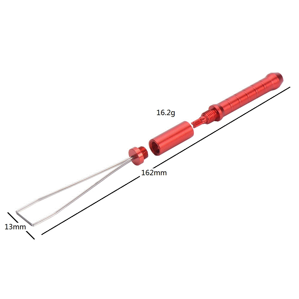162mm 3 In 1 Detachable Keycaps Puller Tool Keycaps Removal for Mechanical Keyboard Aluminium Alloy Steel Wire
