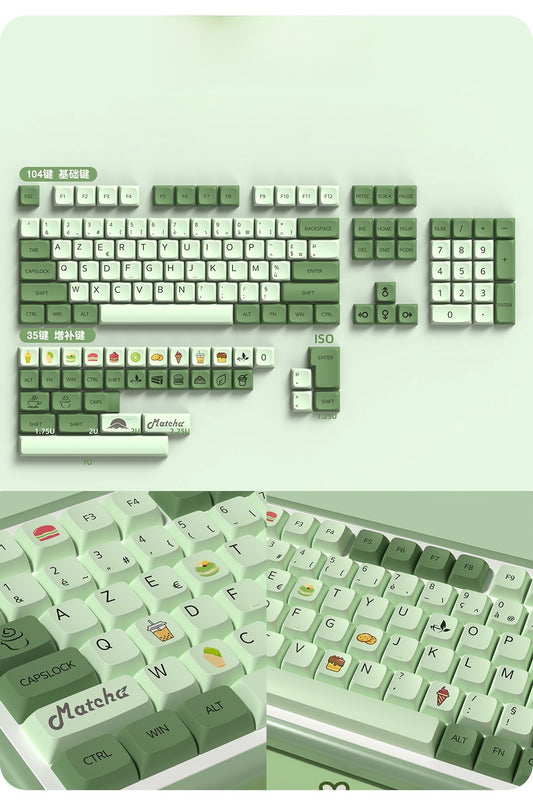 Matcha High Quality Thick XDA PBT Keycaps