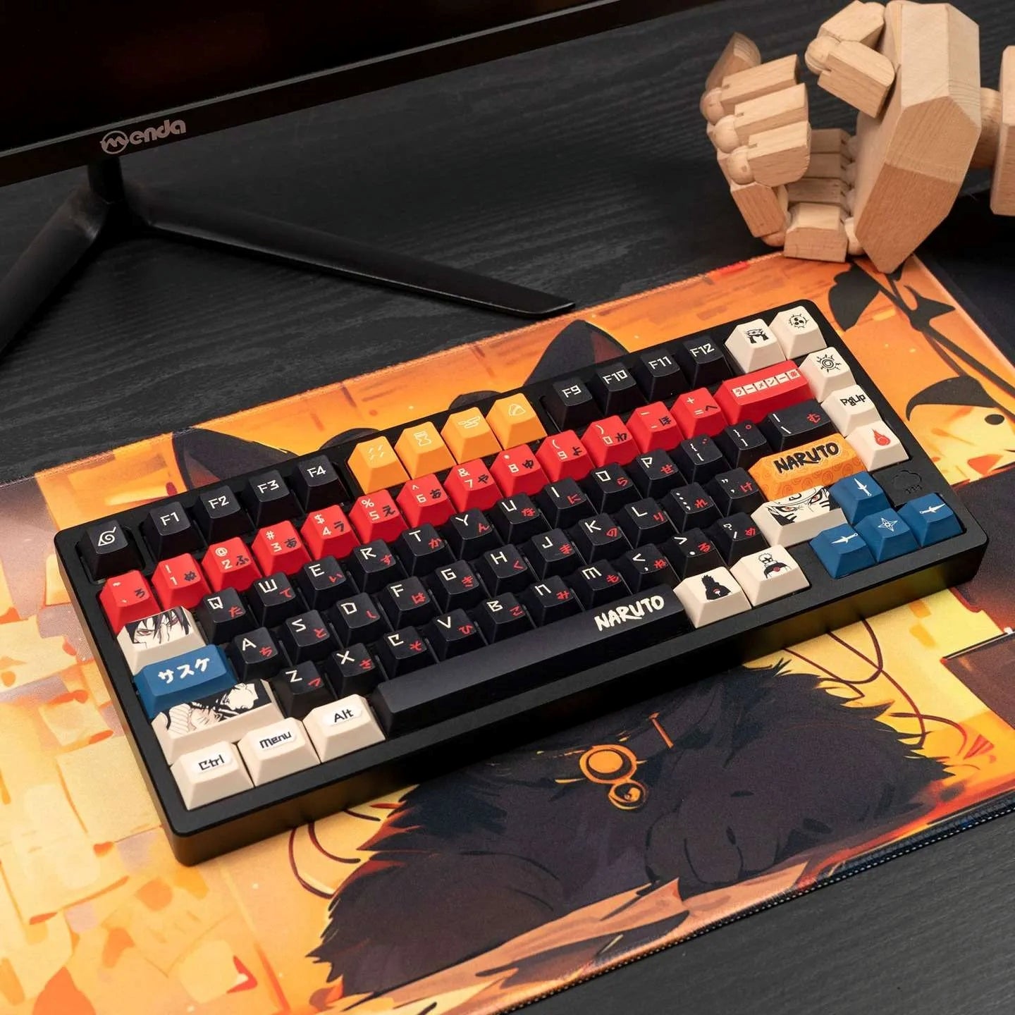 Naruto Ninja Cherry PBT Keycaps With Storage Box