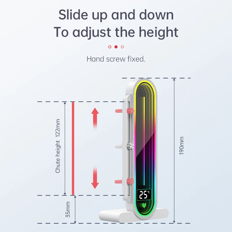 Coolmoon AOSOR Vertical Gpu Stand With Temp Display & Infinity Lens With Magnetic Base