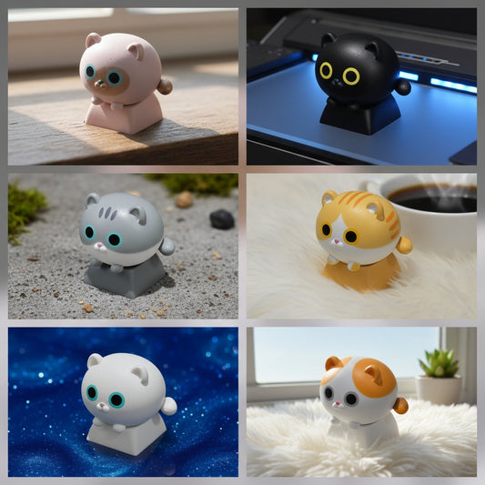 Cute Cats Artisan Keycaps