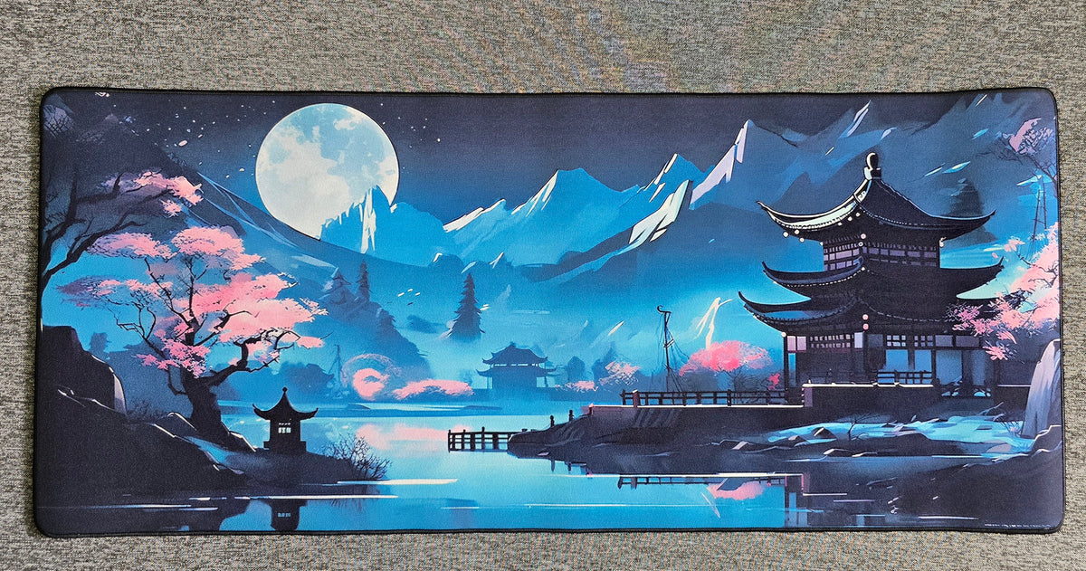 Sakura Night Scenery Premium Control Surface XXL Deskmat