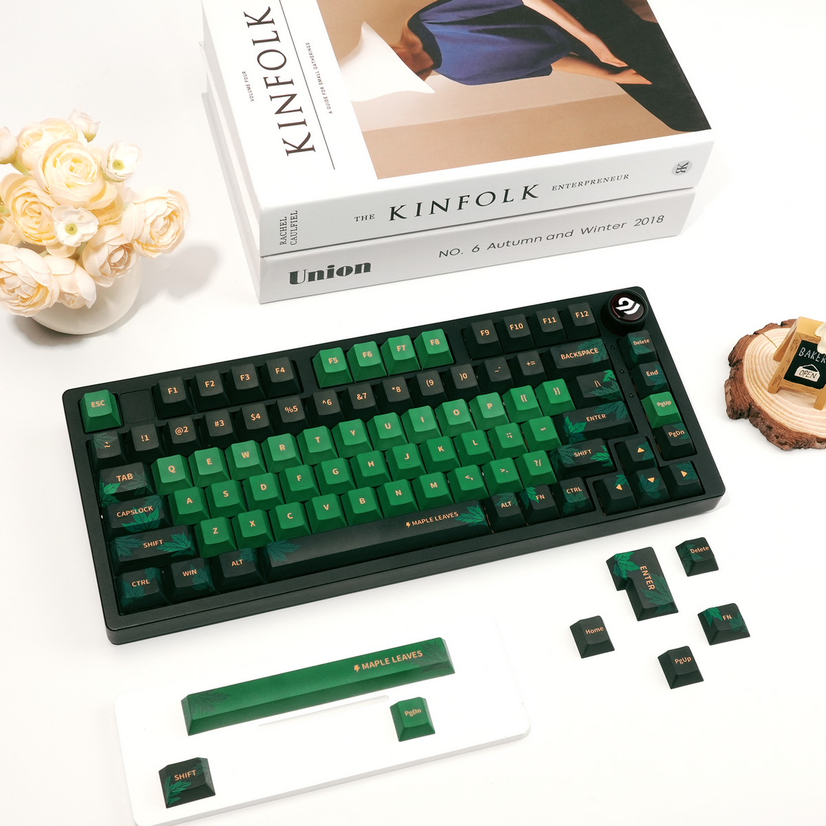 Maple Leaves Cherry PBT Keycaps