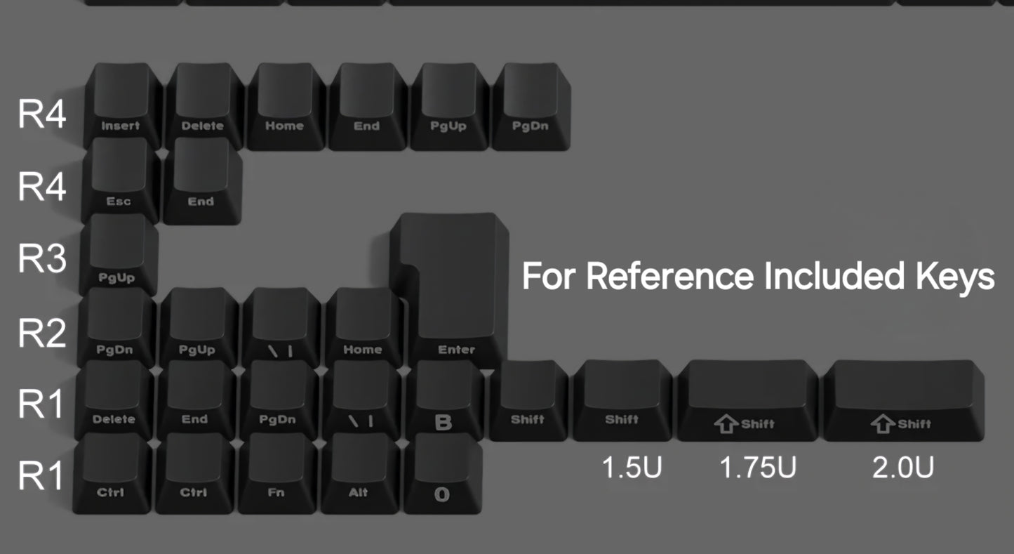 Dark Fragrance Side Backlit OEM PBT Keycaps
