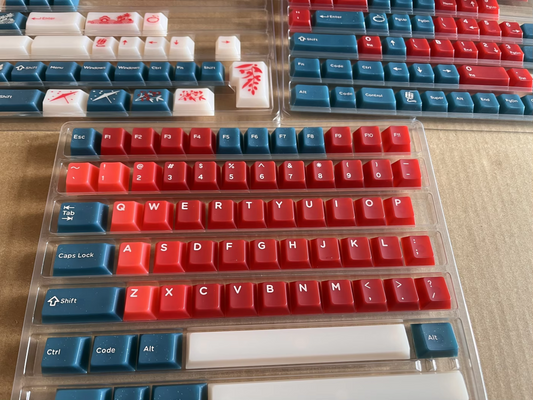 FROST Red Bean Cherry Profile Matte Smooth 173 Keycaps