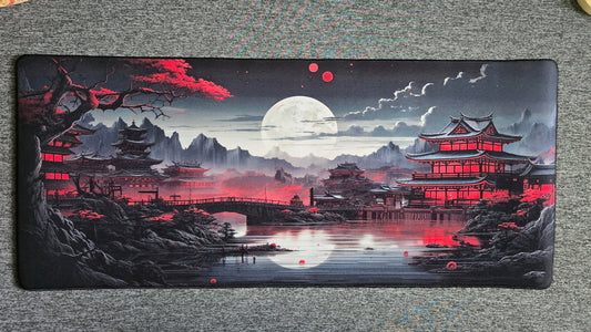 Japanese Riverside Moon Premium Control Surface XXL Deskmat
