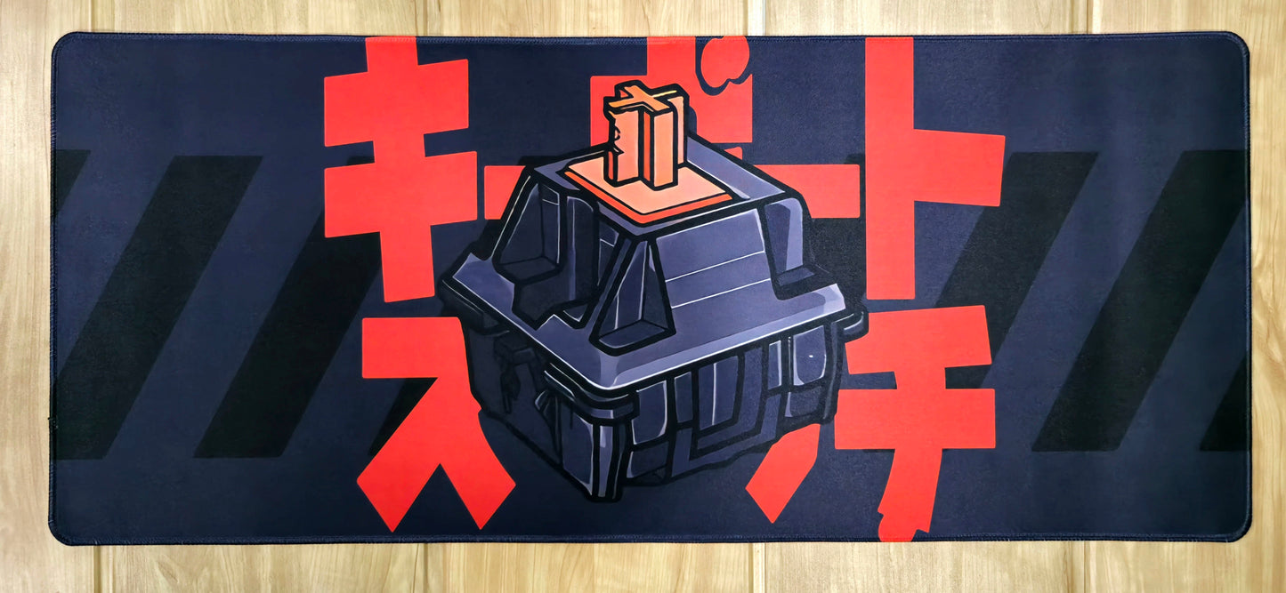 Red Black Switch Smooth XXL Deskmat