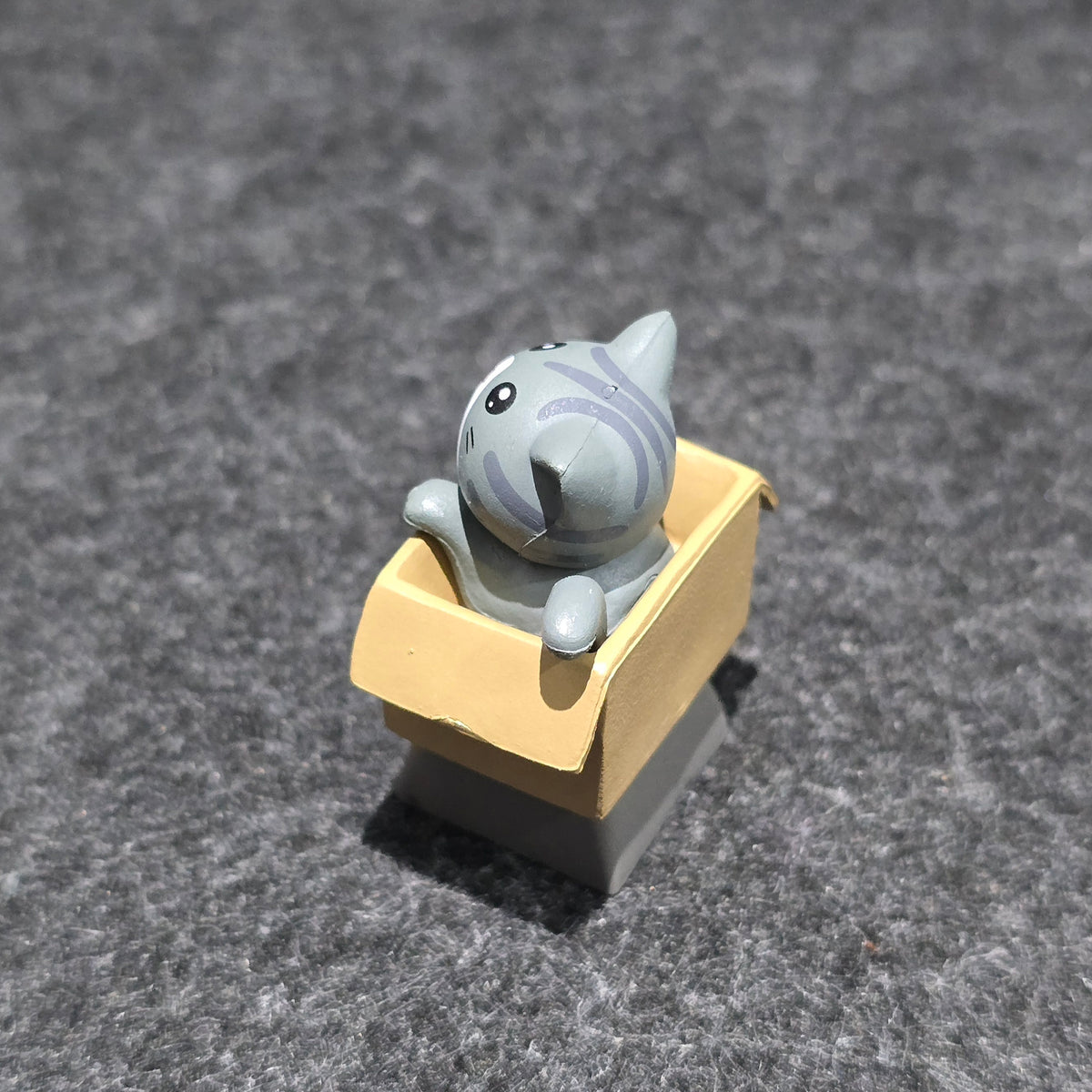 Happy Cat In Basket Resin Artisan Keycap