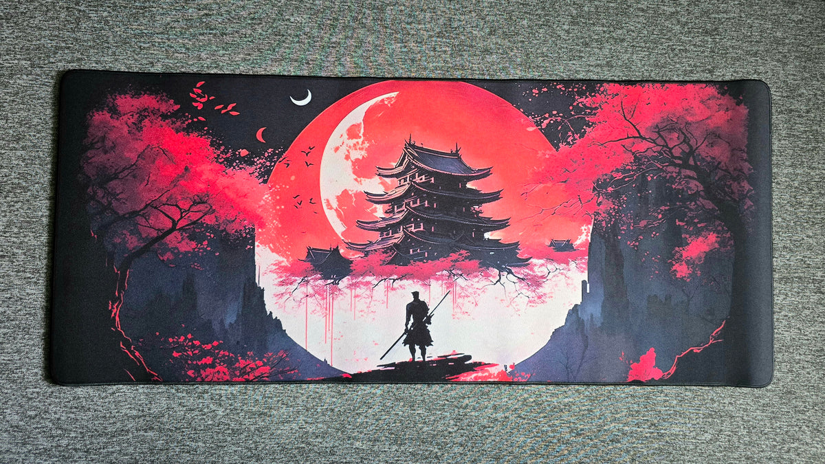 Samurai Red Night Premium Control Surface XXL Deskmat