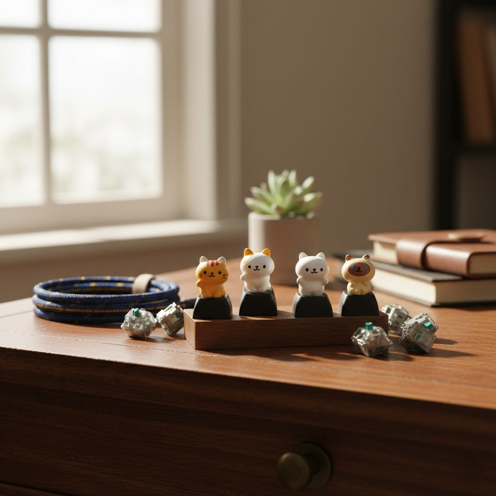 Miniature Kittens Artisan Keycaps