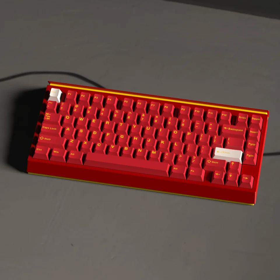 Classic Red Quality Cherry Doubleshot PBT Keycaps