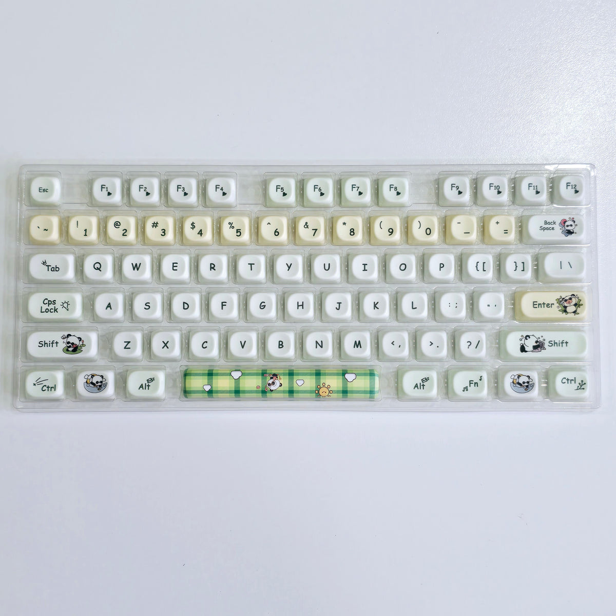 Secret Agent Panda MOA PBT Keycaps