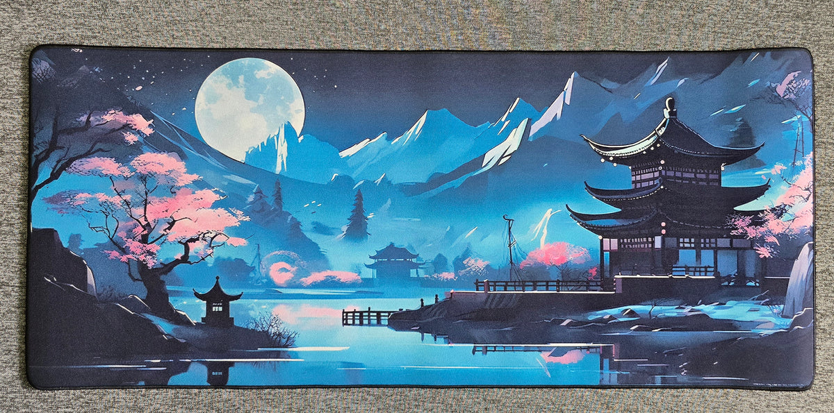Sakura Night Scenery Premium Control Surface XXL Deskmat