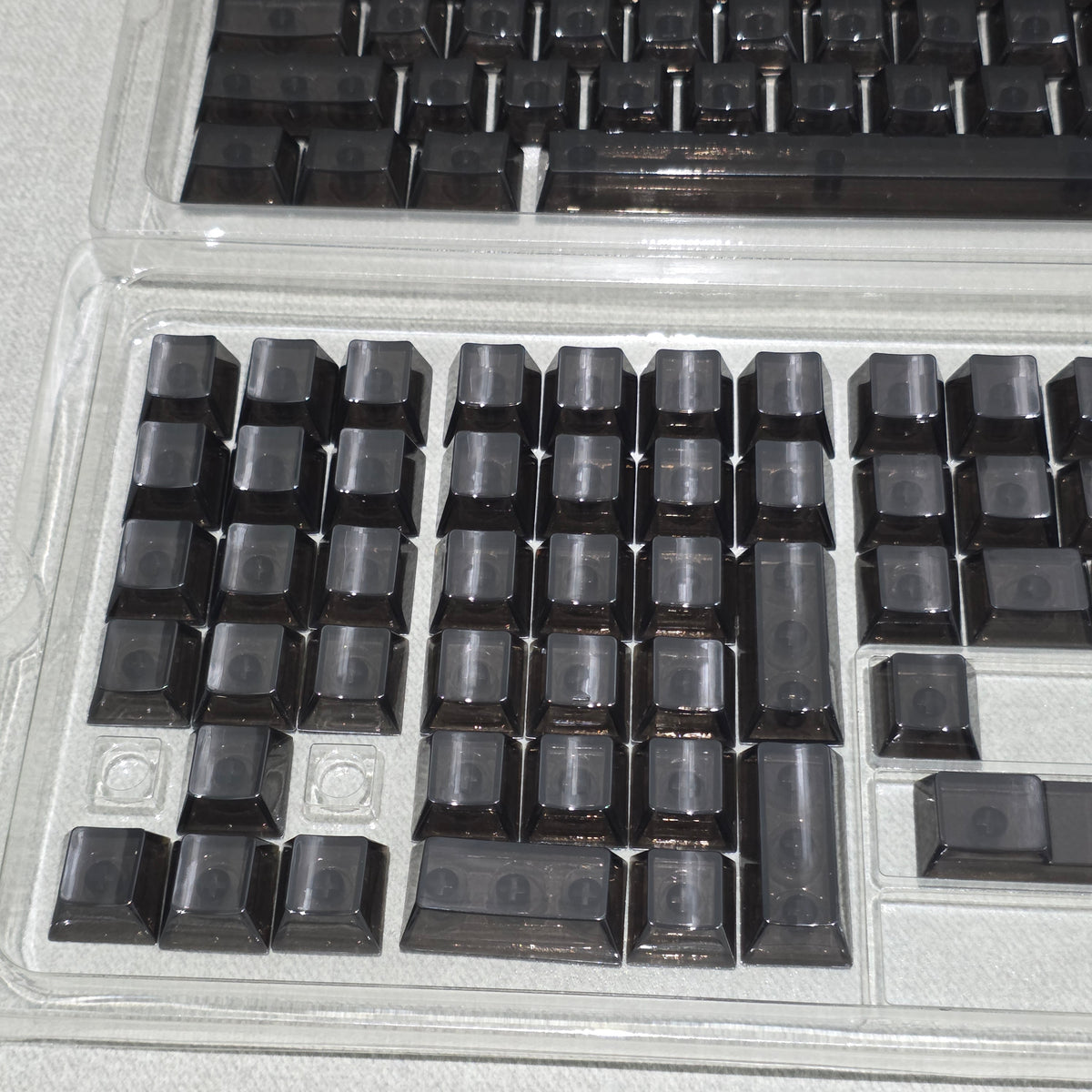 Crystal Blank Transparent Keycaps Full Set