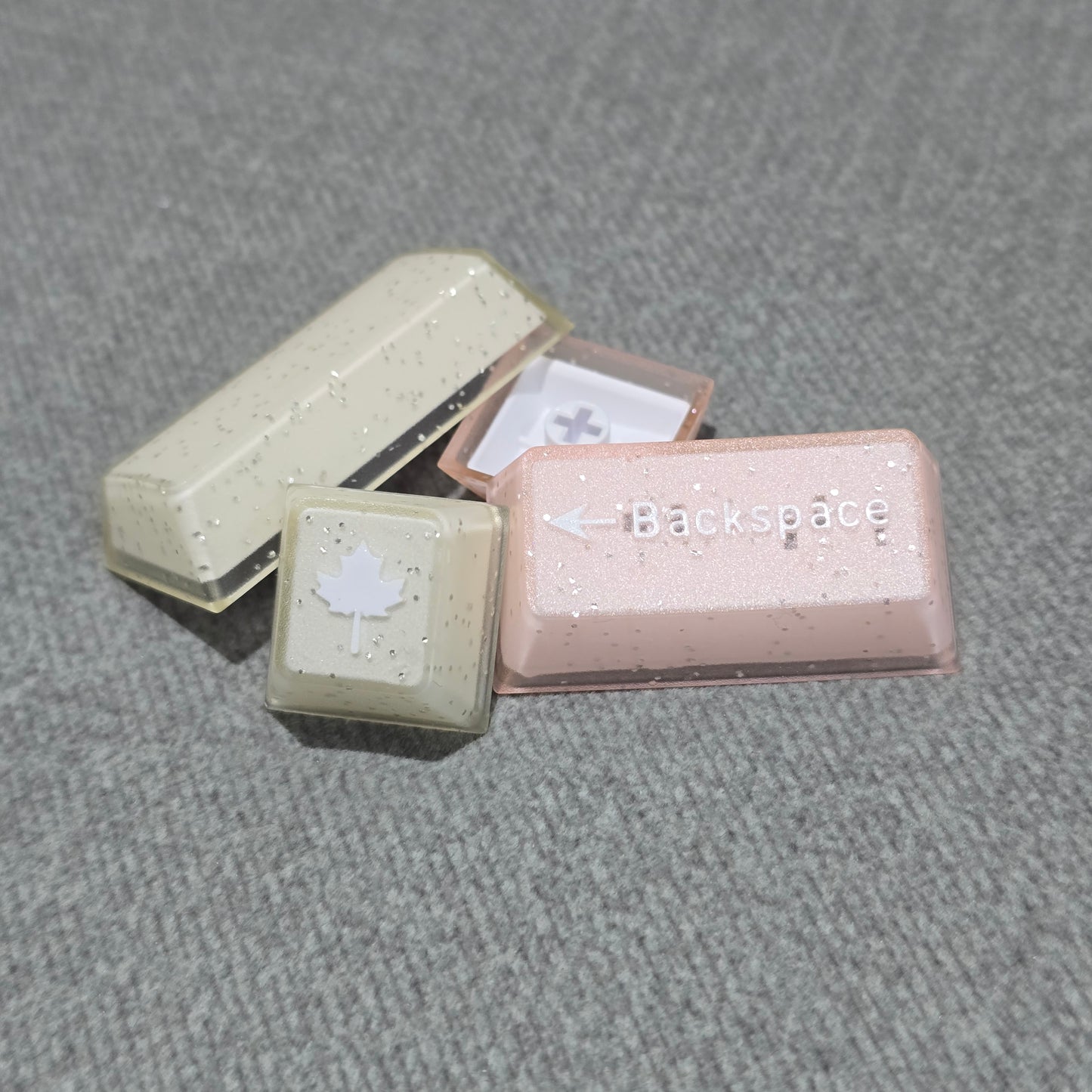 Peach Star Sparking Doubleshot Thick Keycaps