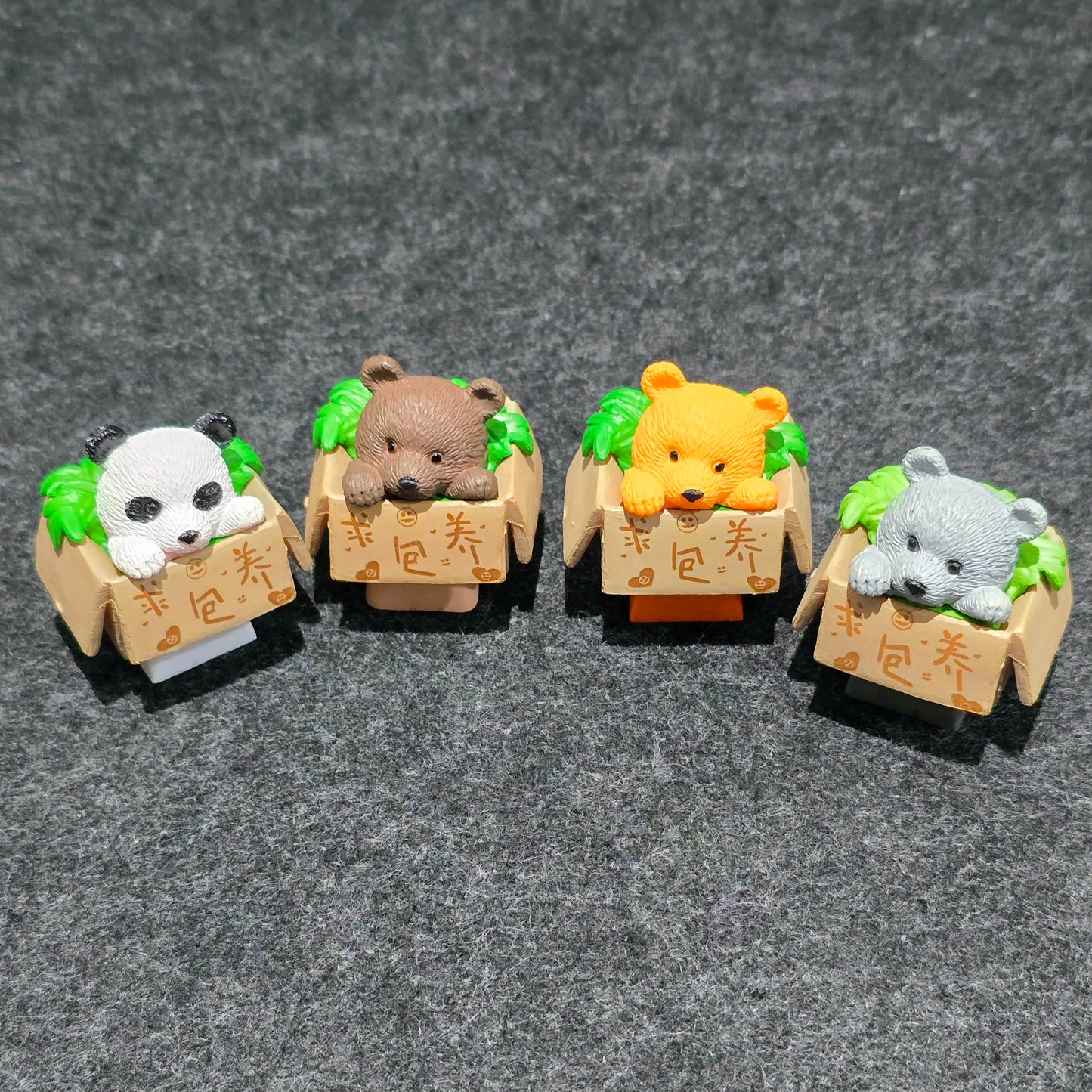 Teddy in Basket Resin Artisan Keycap