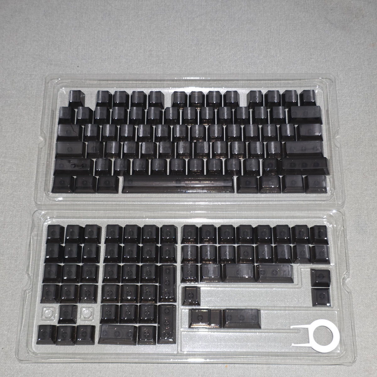Crystal Blank Transparent Keycaps Full Set