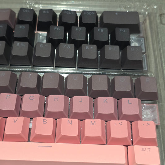 Sakura Noir Top Backlit OEM Keycaps