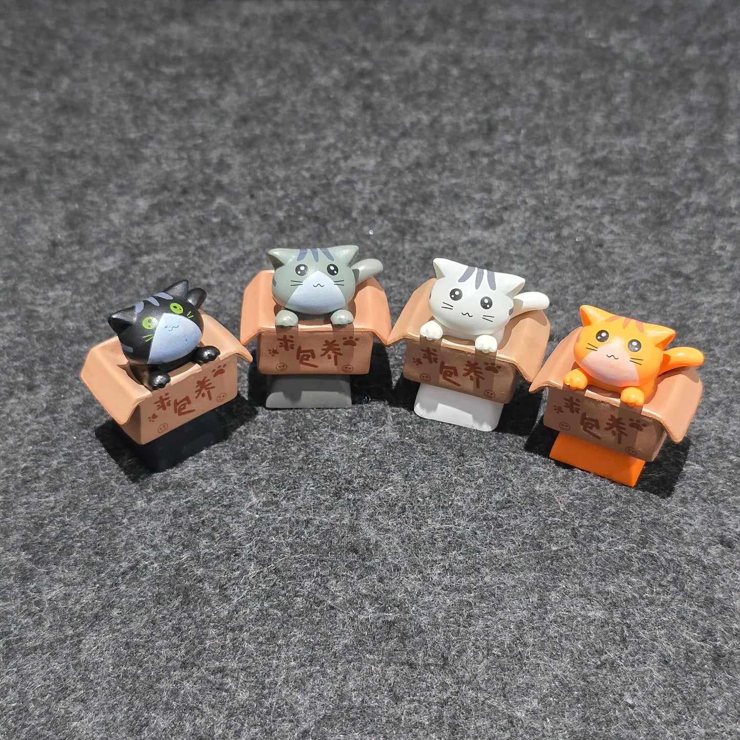 Cat in Basket Resin Artisan Keycap