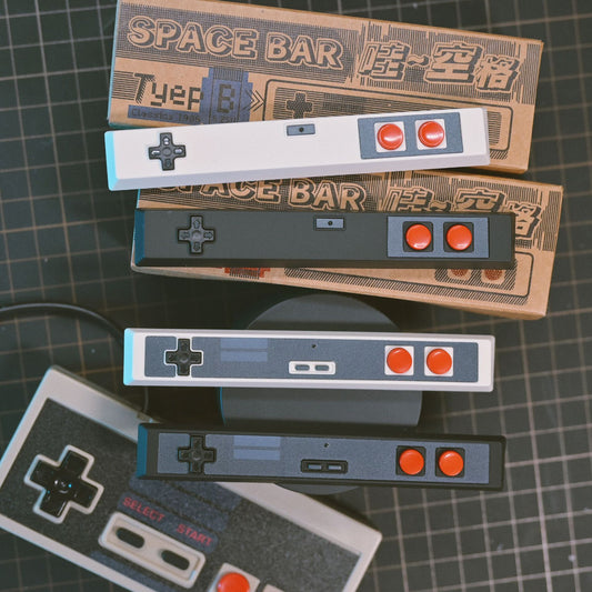 Retro Spacebar Keycaps Classic Controller-Shaped Space Bar ABS 6.25U OEM Profile