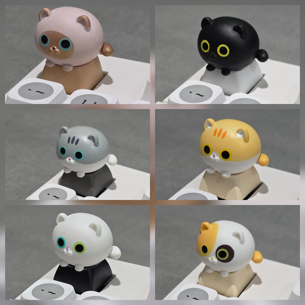 Cute Cats Artisan Keycaps